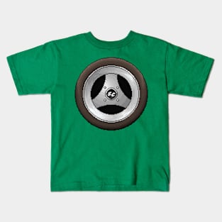 Pixelart 3 Spoke Wheel Kids T-Shirt